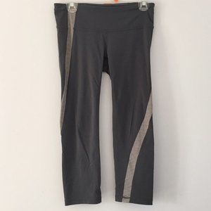 Gap Capri Grey Stripe Detail Capri Legging